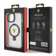 8. Etui Ferrari Ring Stand 2023 Collection MagSafe na iPhone 15 Plus / 14 Plus - przezroczyste