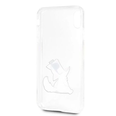 4. Etui Karl Lagerfeld Choupette Fun na iPhone Xs Max - przezroczyste