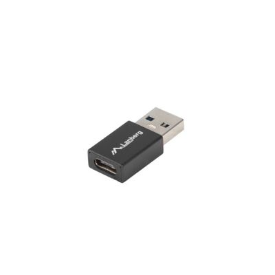 LANBERG ADAPTER USB-C(F) 3.1->USB-A(M) OTG CZARNY