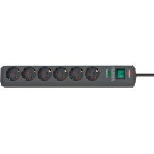 Brennenstuhl Eco-Line Czarny 6 x gniazdo sieciowe 1,5 m