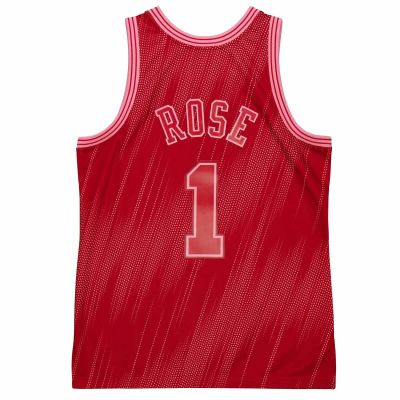 2. Koszulka Mitchell & Ness NBA Jersey Swingman Monochrome Chicago Bulls Derrick Rose - TFSM1280-CBU08DRSRED1