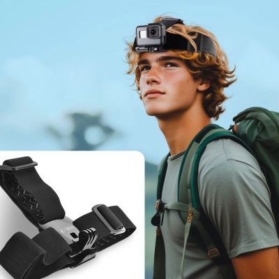 3. Opaska na głowę Tech-Protect GA100 Head Mount do GoPro / DJI - czarna