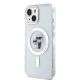 2. Etui Karl Lagerfeld Karl&Choupette Glitter MagSafe na iPhone 15 Plus - przezroczyste