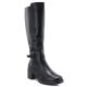 Kozaki damskie na obcasie czarne Potocki SZ12829