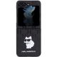 2. Etui Karl Lagerfeld Saffiano Monogram Choupette Pin na Samsung Galaxy Z Flip 5 - czarne