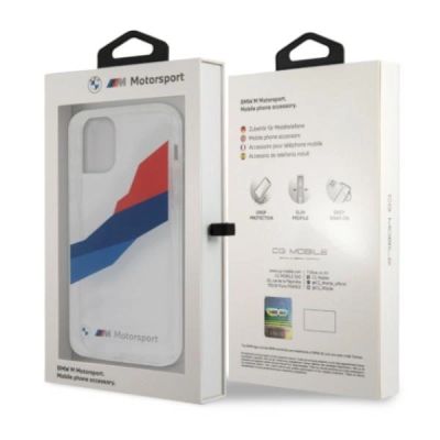 8. Etui BMW Motorsport Tricolor na iPhone 12 Pro Max - przezroczyste