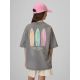 2. T-shirt loose z nadrukiem dziewczęcy 4F 4FJRSS26TTSHF3980-25S