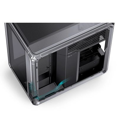 30. Jonsbo X400 PC-Gehäuse, Midi-Tower, ATX, Tempered Glass - grau