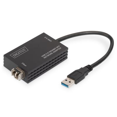 9. Digitus Adapter sieciowy USB 3.0 Gigabit SFP