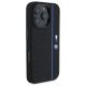 4. Etui BMW Silicone Hexagon Blue Line MagSafe na iPhone 16 Pro - czarne