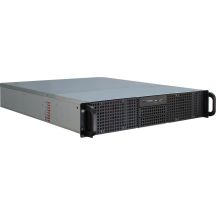 Inter-Tech 2U-20255 Rack Czarny, Stal nierdzewna