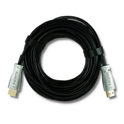 2. Qoltec 50472 kabel HDMI 20 m HDMI Typu A (Standard) Czarny, Srebrny