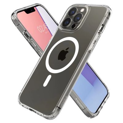 10. Etui Spigen Ultra Hybrid Mag z MagSafe na iPhone 13 Pro - białe