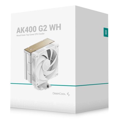 9. DeepCool AK400 G2 WH Procesor Chłodnica powietrza 12 cm Biały 1 szt.