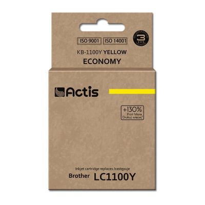 Actis KB-1100Y Tusz (zamiennik Brother LC1100Y/980Y; Standard; 19 ml; żółty)