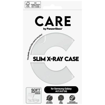 4. Etui CARE by PanzerGlass Fashion X-Ray na Samsung Galaxy M17 5G / A17 / A17 5G - przezroczyste