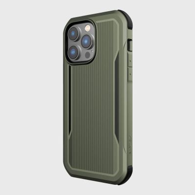 4. Raptic X-Doria Fort Case etui iPhone 14 Pro Max z MagSafe pancerny pokrowiec zielony