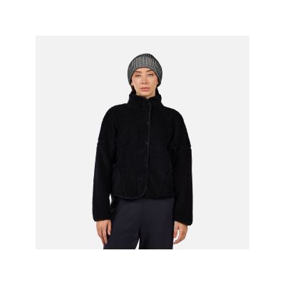 Bluza damska ROSSIGNOL W ALLTRACK SNAP SHERPA JKT czarna