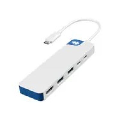2. HYPER HD4101BUGL stacja dokująca USB Type-C Niebieski, Biały
