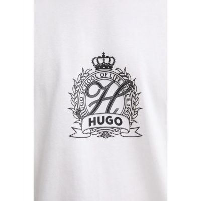 3. Koszulka HUGO Daminor biały (50538246-100)