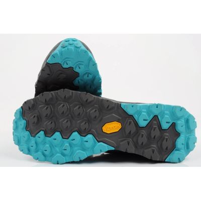 9. Aku buty sportowe trekkingowe damskie Flyrock Gore-tex wytrzymałe szare niebieskie