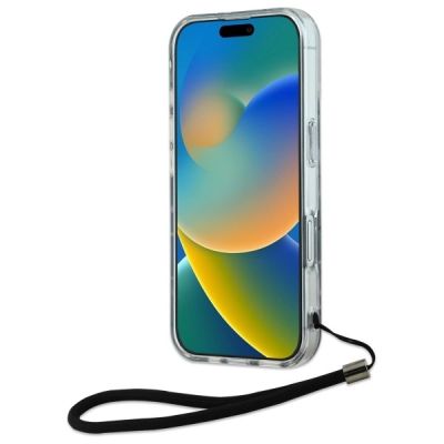 4. Etui Karl Lagerfeld Zebra With Cord na iPhone 16 Plus - fioletowe