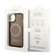8. Etui Guess Gold Outline Translucent MagSafe na iPhone 14 Plus - czarne