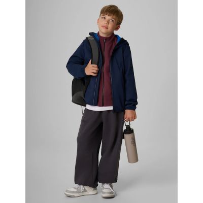 6. Kurtka softshell wiatroodporna membrana 5000 chłopięca 4F 4FJRAW26TSOFM0741-31S