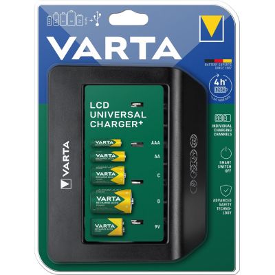 3. Varta Universal Charger+ ładowarka akumulatorów Prąd przemienny
