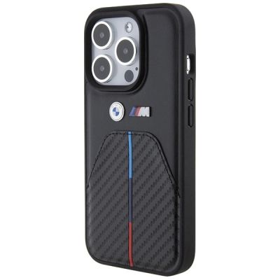 2. Etui BMW Stamped Tricolor Stripe na iPhone 15 Pro - czarne