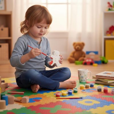 12. OZDOBA Z GIPSU DIY FARBY CIASTEK