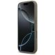 5. Etui Guess Silicone Big 4G Script na iPhone 17 Pro Max - brązowe