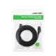 5. Ugreen płaski kabel przewód internetowy sieciowy Ethernet patchcord RJ45 Cat 7 STP LAN 10 Gbps 10 m czarny (NW106 11265)