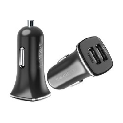 2. Terratec ChargeAir Car Smartfon Czarny Zapalniczka Szybkie ładowanie Automatyczna