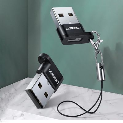 2. Adapter Ugreen US280 50568 USB-C 3.1 (żeński) / USB-A 2.0 (męski) - czarny