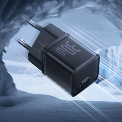 10. Ładowarka sieciowa Baseus GaN5S 30W EU USB-C - czarna