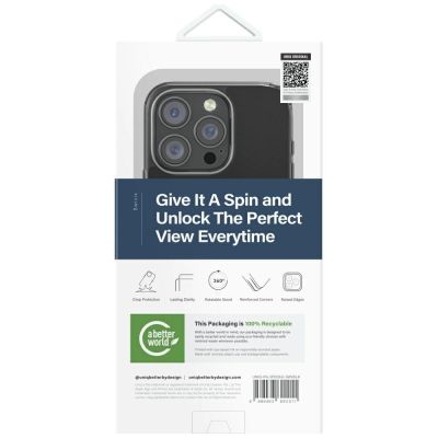 6. Etui UNIQ Swivix 360 Rotating Kickstand na iPhone 16 Pro - czarne