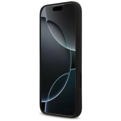 5. Etui Guess Silicone Big 4G Script na iPhone 17 Pro Max - czarne