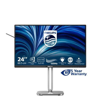 3. Philips 4000 series 24B2N4200/00 monitor komputerowy 60,5 cm (23.8") 1920 x 1080 px Full HD LCD Szary