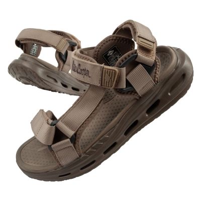 Lee Cooper buty męskie sandały na rzepy na lato na plażę lekkie zielone