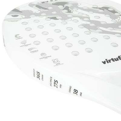 16. VIRTUFIT RAKIETA PADEL HYBRID - BIAŁO-SZARA