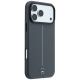4. Etui Mercedes Leather Semi Wrap with Iconic Line MagSafe na iPhone 18 Pro / 17 Pro - ciemnoszare