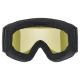 3. Uvex 5501822130 gogle do sportów zimowych Czarny Unisex Lustro Cylindryczna (płaska) soczewka