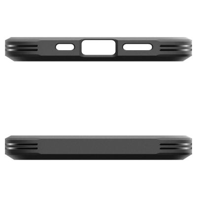 7. Etui Spigen Tough Armor z MagSafe na iPhone 16e / 17e z podstawką - czarne