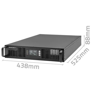 9. Zasilacz awaryjny UPS do RACK 2.4kVA, 2400W, Power Factor 1.0, LCD, EPO, USB, On-line
