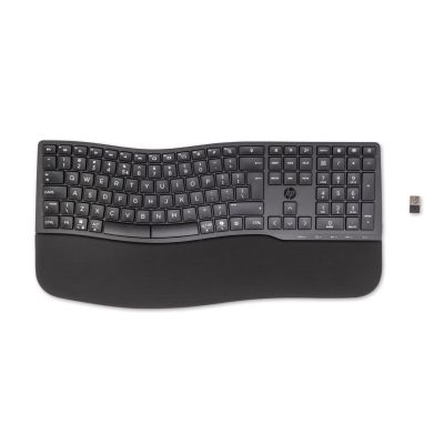 11. Klawiatura HP 680 Comfort Dual-Mode Keyboard Wireless/Bluetooth Black bezprzewodowa czarna 8T6L8AA