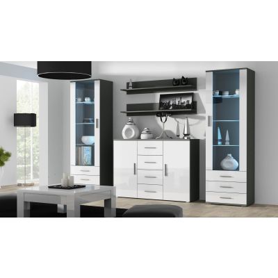 5. Półka 125cm (2szt) SOHO szary mat