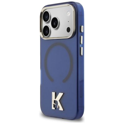 2. Etui Karl Lagerfeld IML K Head Logo MagSafe na iPhone 17 Pro - niebieskie