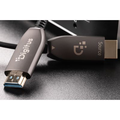 13. Digitus Hybrydowy kabel światłowodowy HDMI AOC, UHD 8K, 100 m