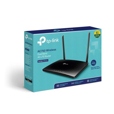 4. Router TP-LINK Archer MR200 (3G/4G/LTE SIM; 2,4 GHz, 5 GHz)
